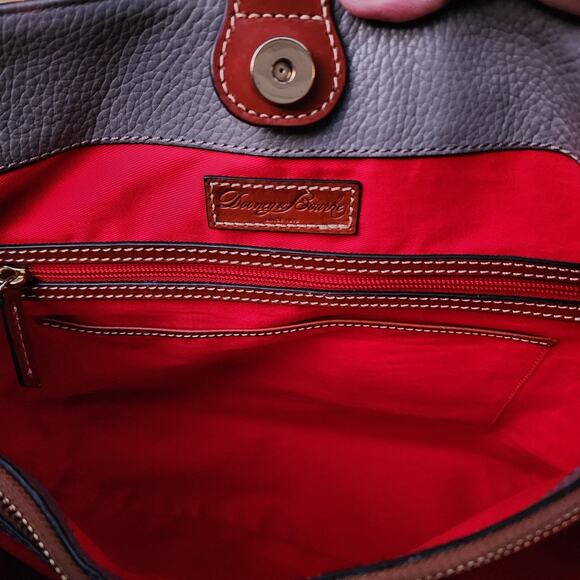 Dooney & Bourke Chelsea Pebble Grain Leather Shopper Tote Bag - Picture 7 of 10